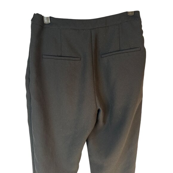 2/$30 ZARA Basic M Black Straight Leg Dress Pants With Cuffs - Picture 9 of 12